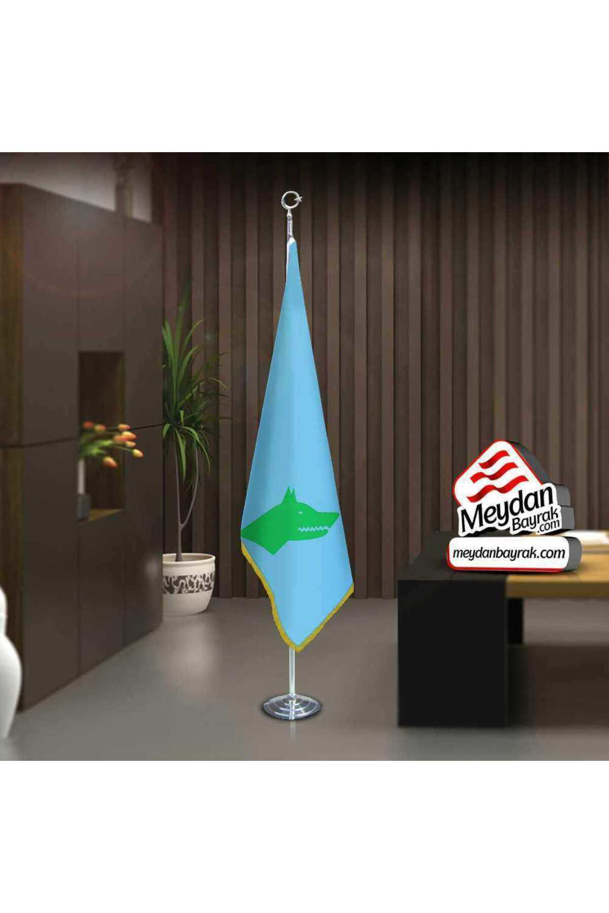 Göktürk Kağanlığı Bayrağı-17 Eski Türk Devleti-Ofis-Toplantı Odal