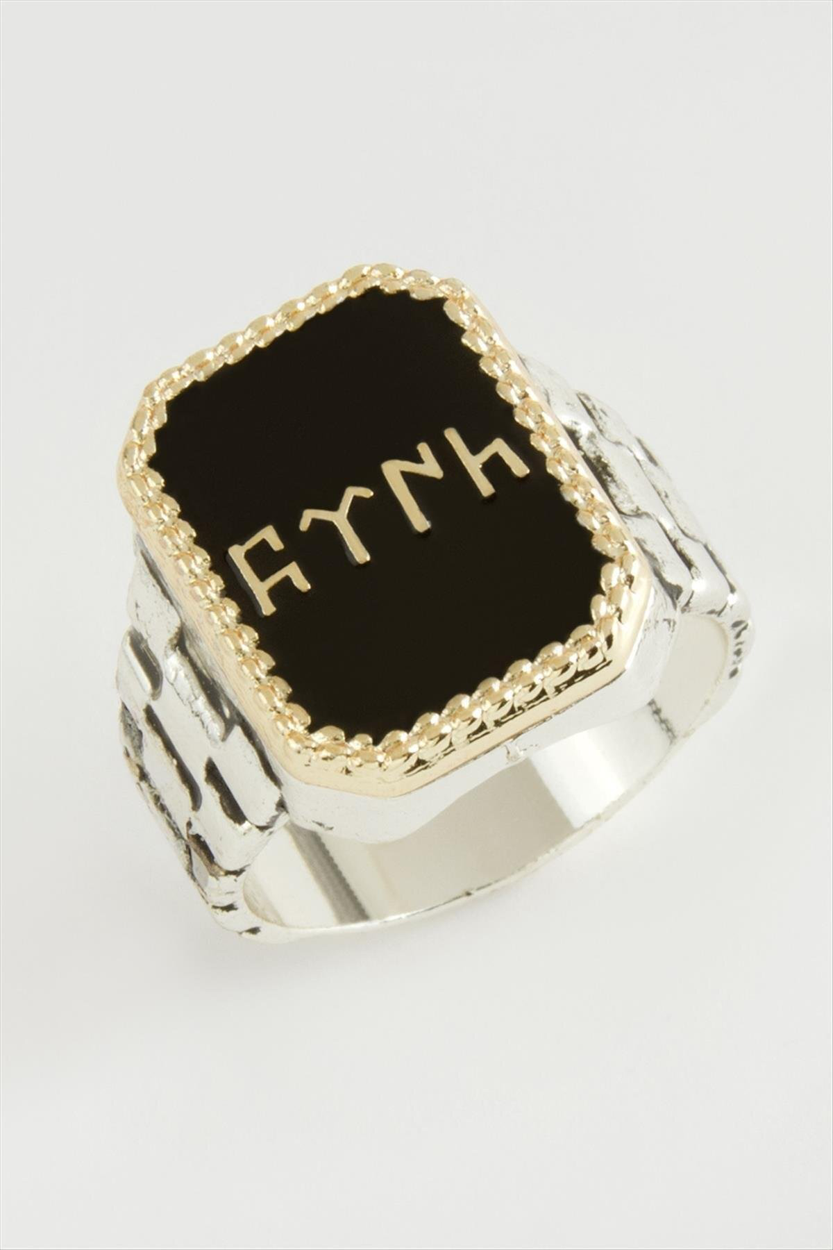 Göktürk Metal () Erkek Yüzük-Siyah