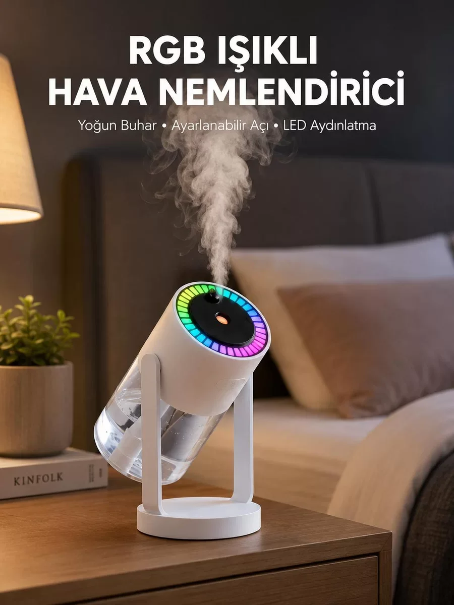 Gökyüzü Projektörlü Buhar Makinesi Ev Ofis ve Araç Uyumlu Yeni Ne