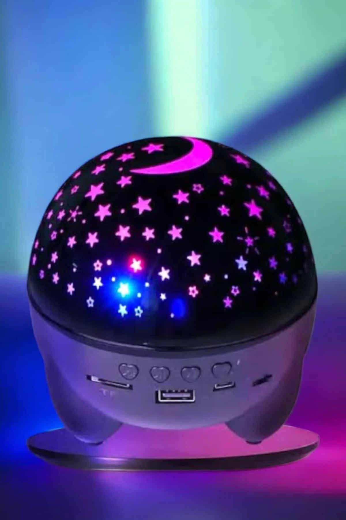 Gökyüzü Temalı Bluetooth Ve Hoparlörlü Şarjlı Çocuk Gece Lambası