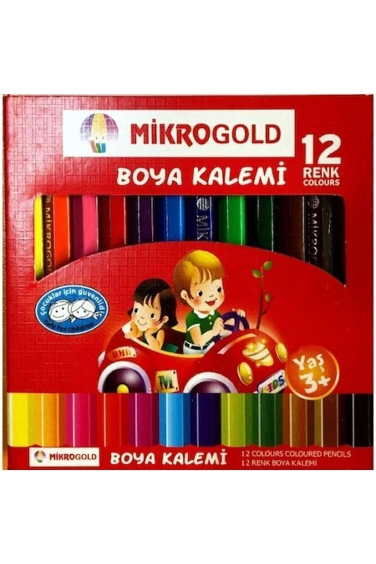 Gold 12'li Kuru Boya Kısa 2 Adet
