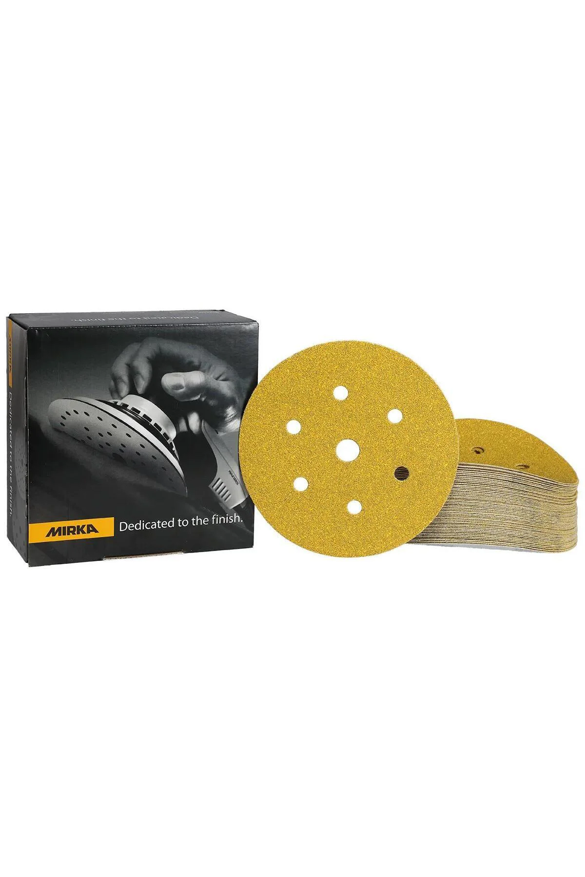 Gold 150 mm 240 Kum Cırt 7 Delik Zımpara (100'lü Paket)