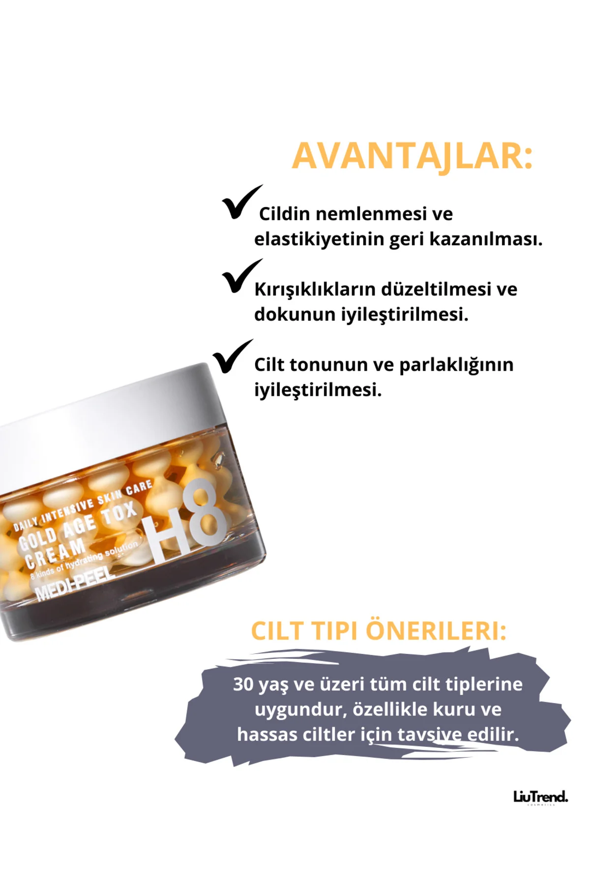 Gold Age Tox Cream 50 ml Cilde Parlaklık veren Altın Kapsül Krem