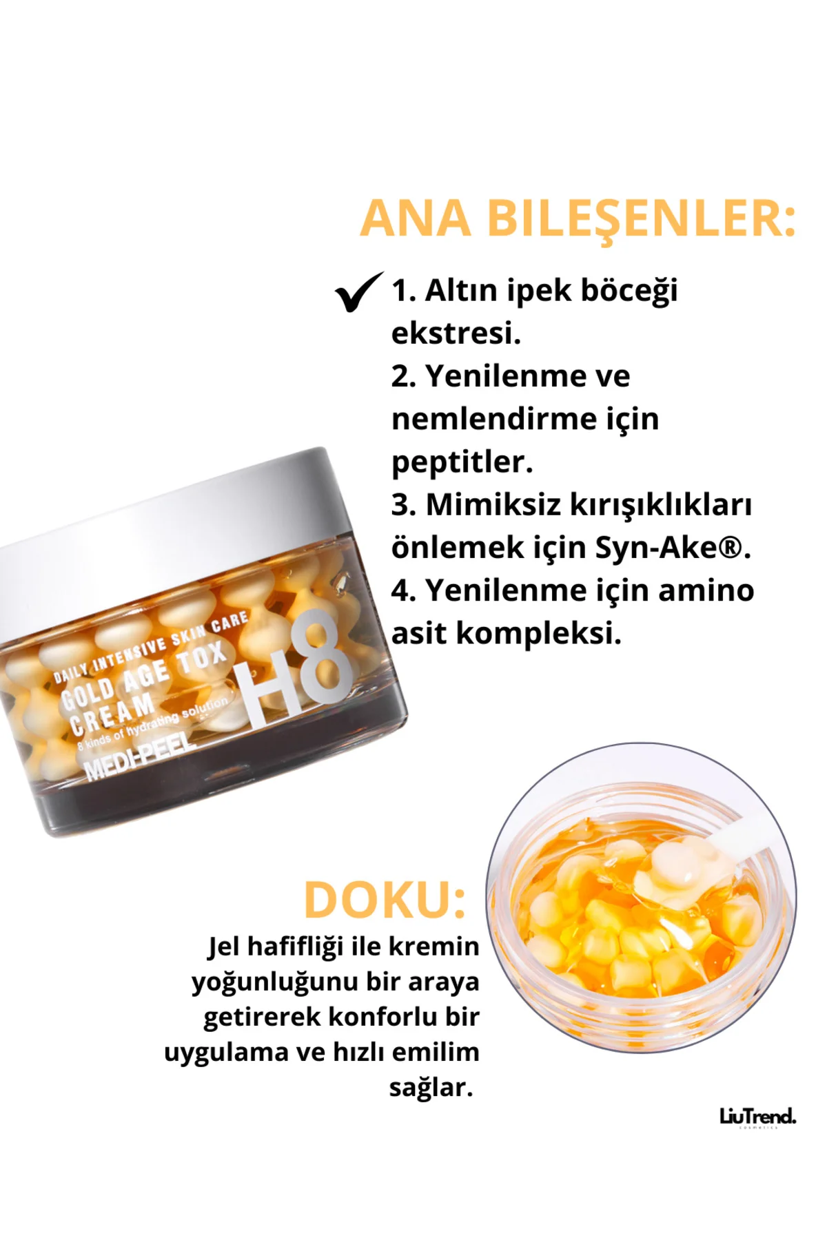 Gold Age Tox Cream 50 ml Cilde Parlaklık veren Altın Kapsül Krem