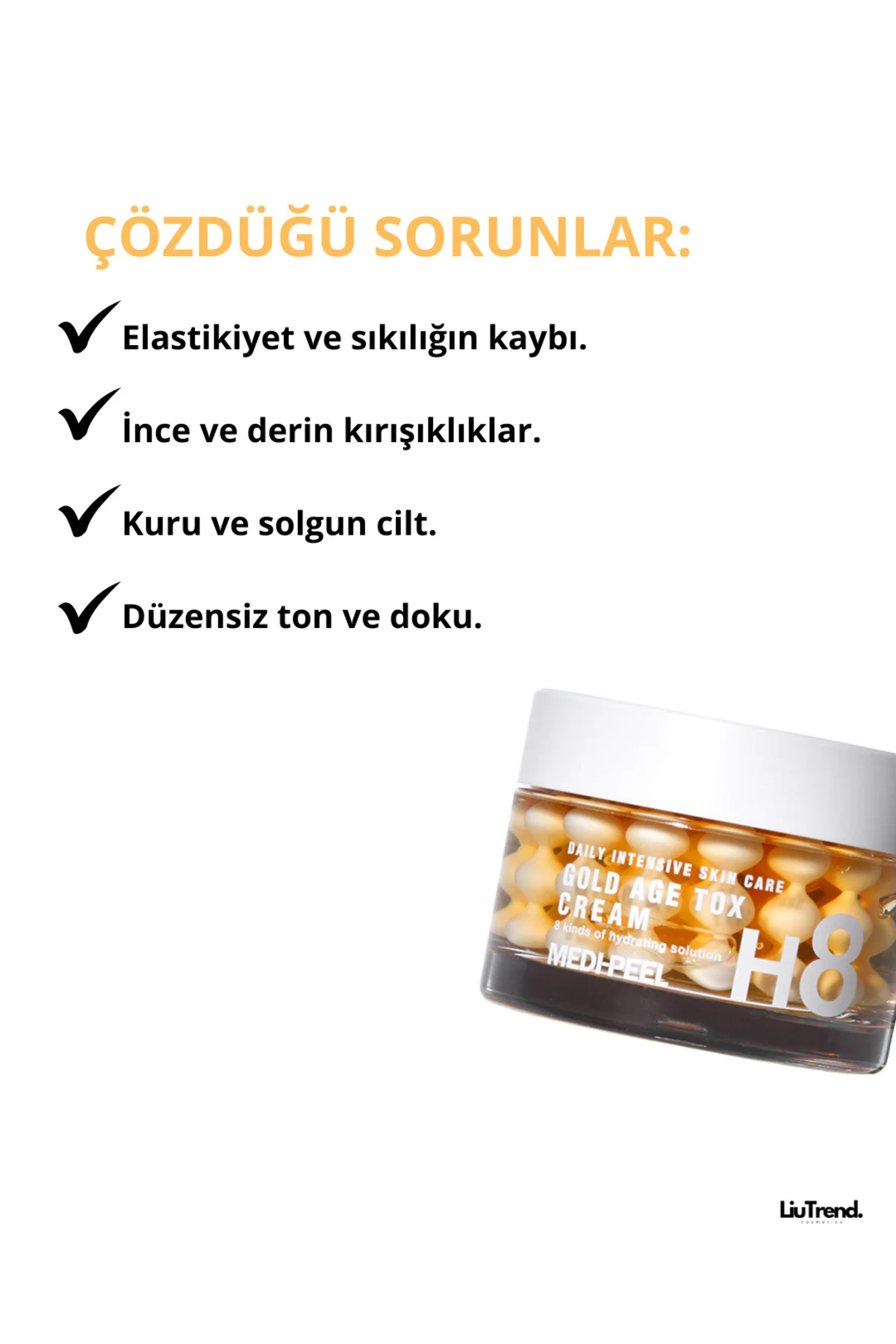 Gold Age Tox Cream 50 ml Cilde Parlaklık veren Altın Kapsül Krem