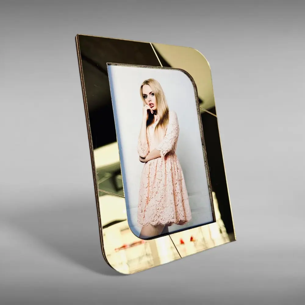 Gold Aynalı Resim Çerçeve 10x15