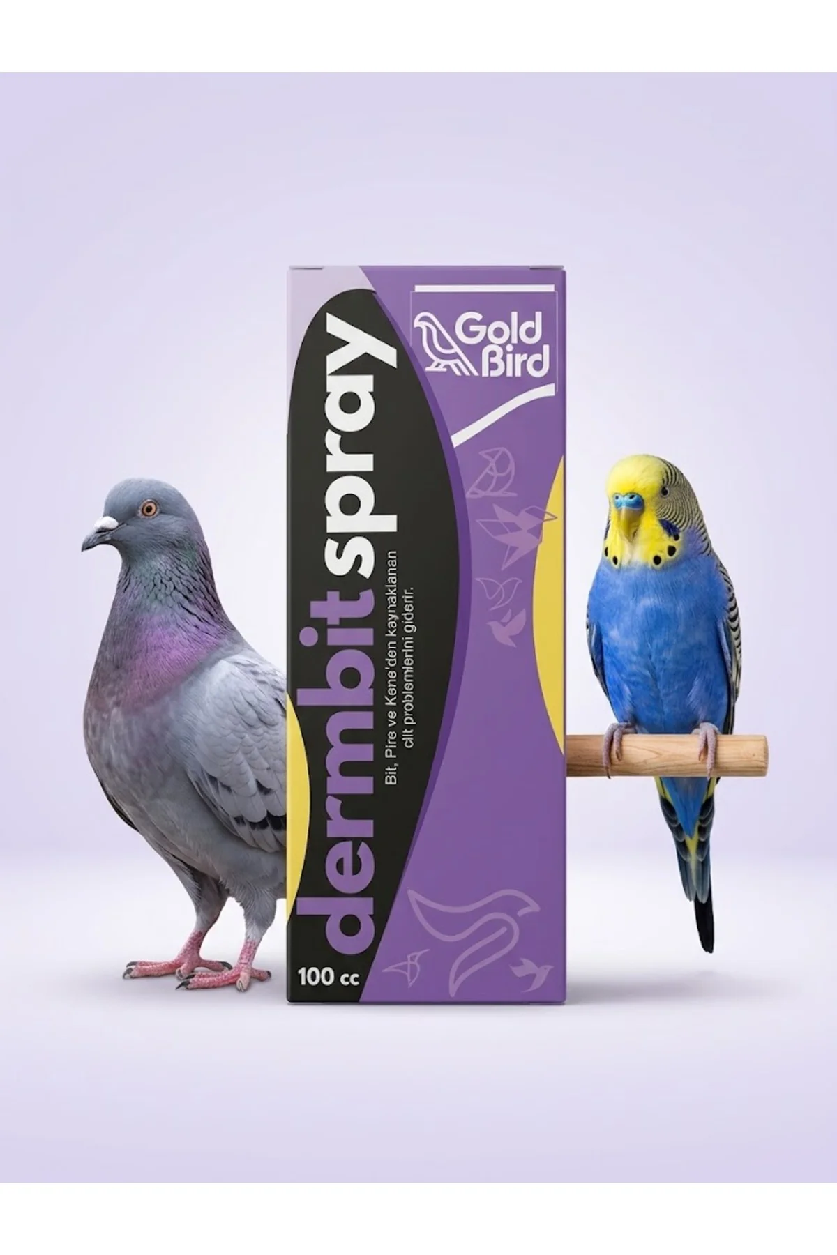 Gold Bird Dermbit Sprey 100 cc – Güvercin ve Muhabbet Kuşu Cilt &