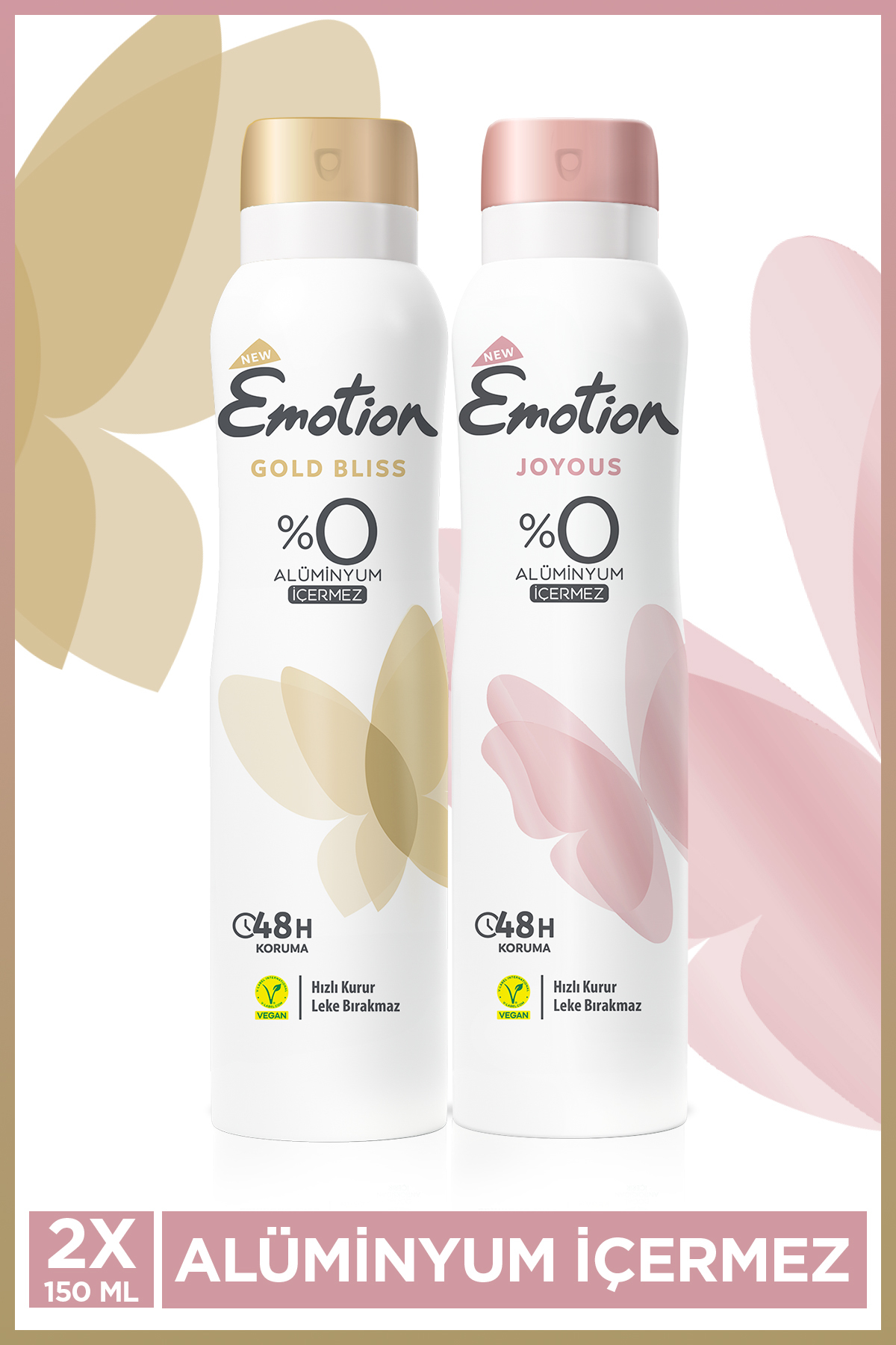 Gold Bliss & Joyous Kadın Alüminyumsuz Vegan Deodorant Tanışma Se