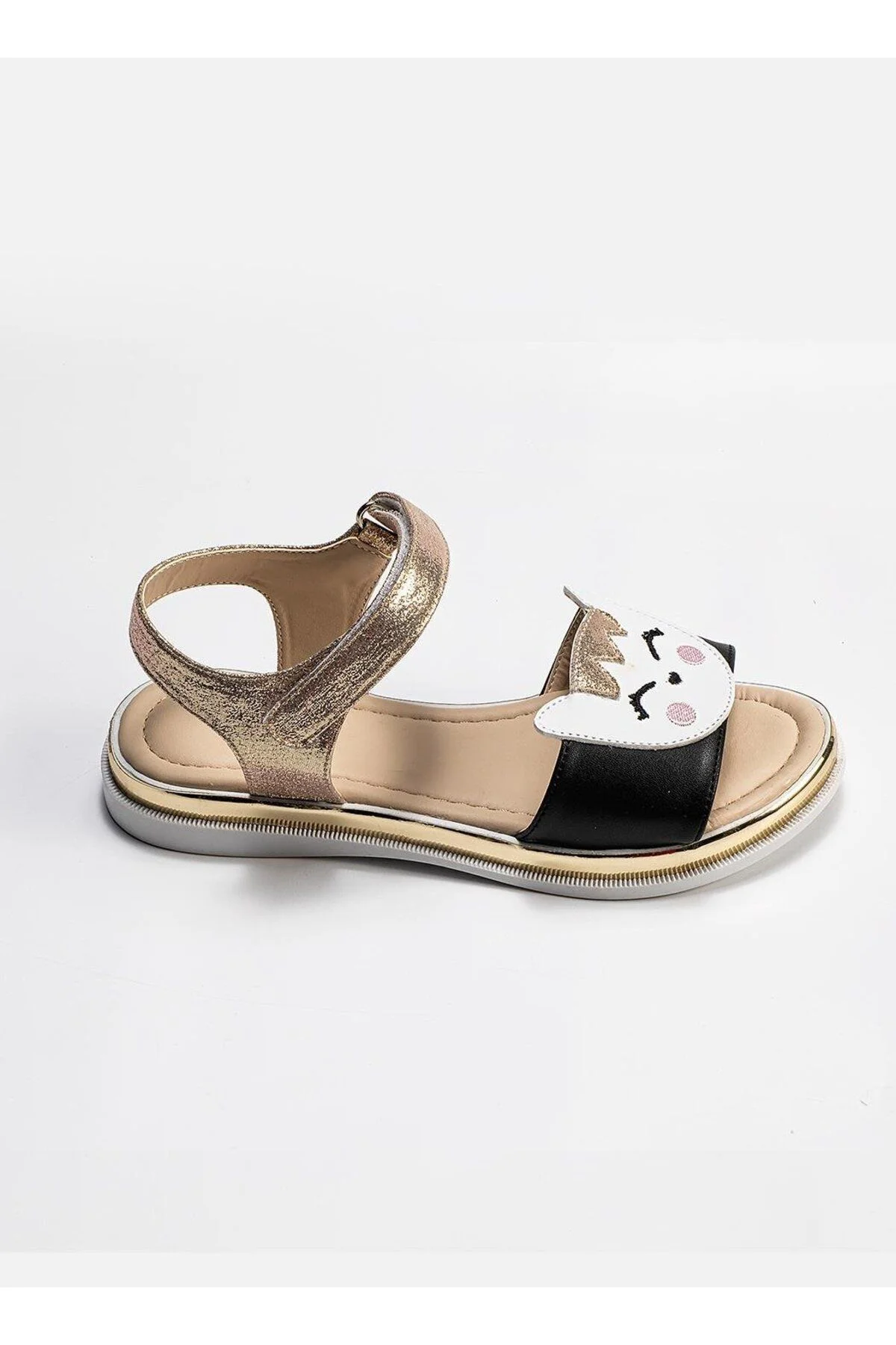 Gold Cat 3D Simli Kız Çocuk Sandalet Gold Cat 3D Simli Kız Çocuk Sandalet