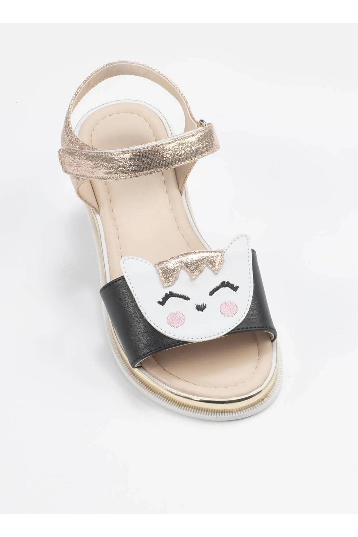 Gold Cat 3D Simli Kız  Sandalet