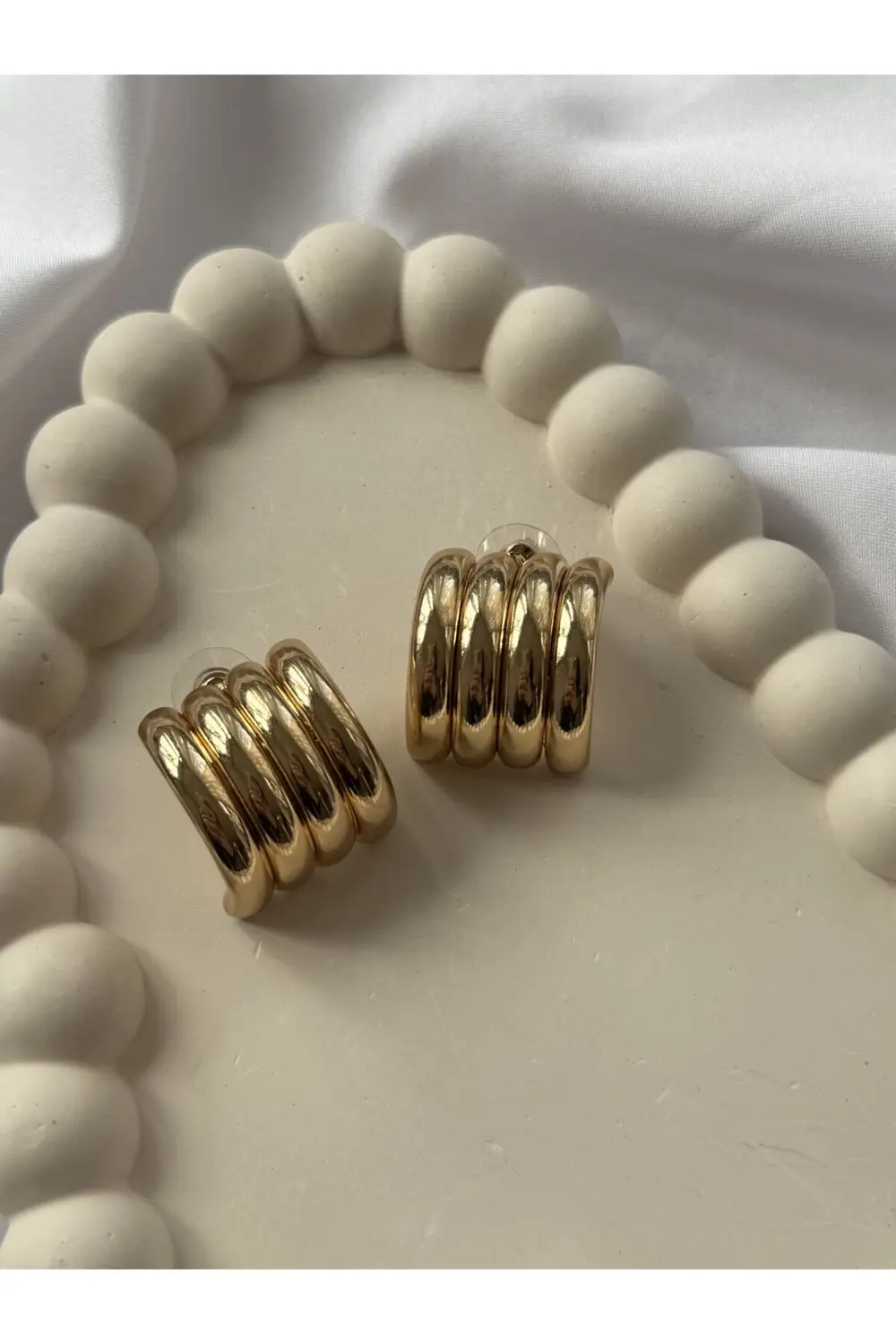 Atelier Emine Gold Çoklu Görünüm Küpe