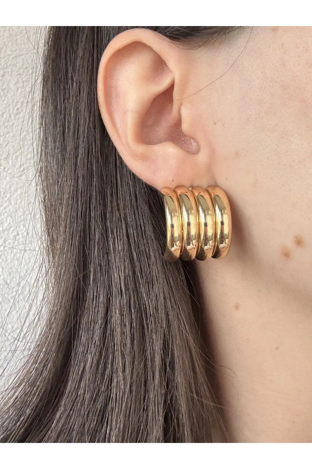 Atelier Emine Gold Çoklu Görünüm Küpe