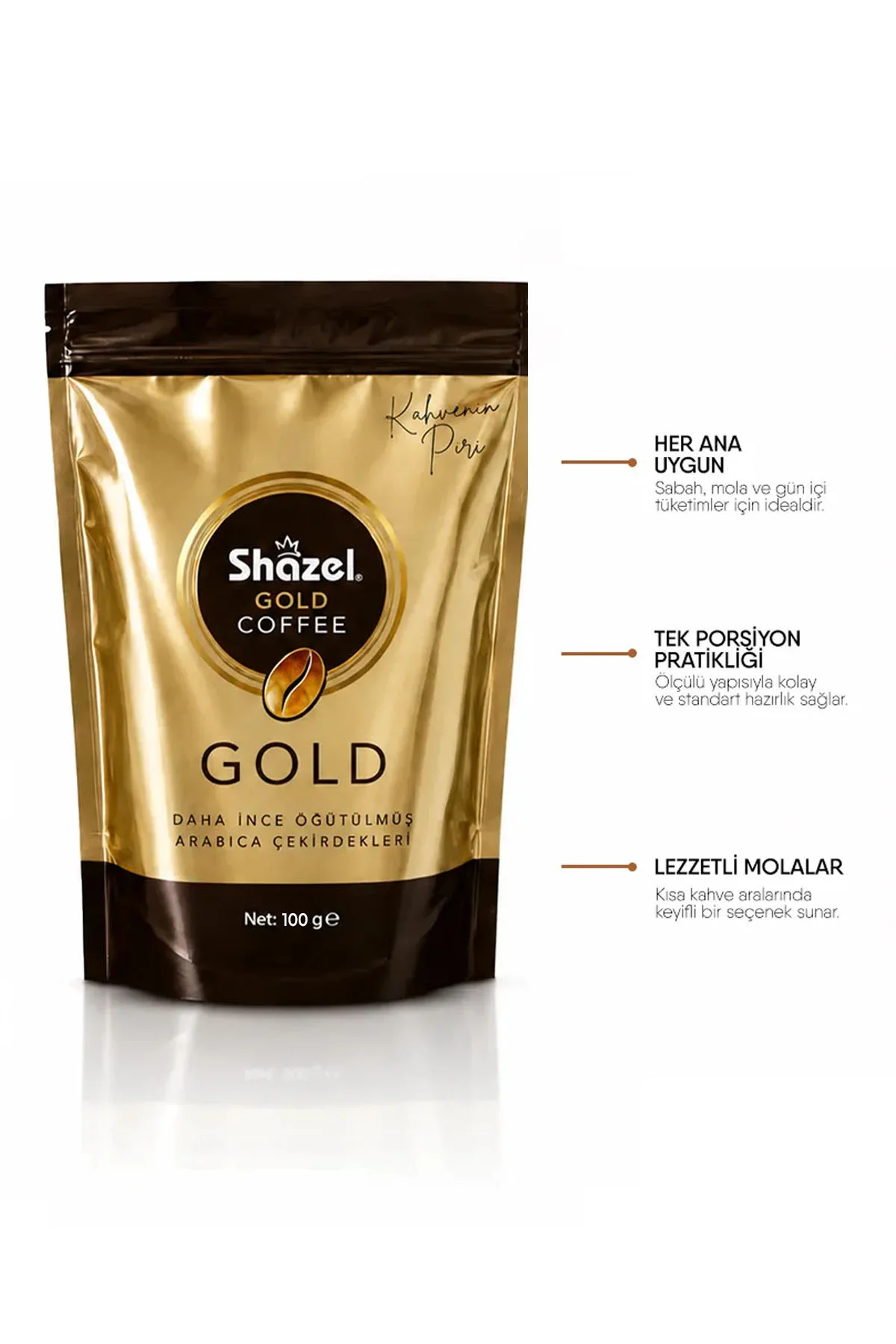 Gold Çözünebilir Granül Kahve 100 gr %100 Arabica Gold Çözünebilir Granül Kahve 100 gr %100 Arabica