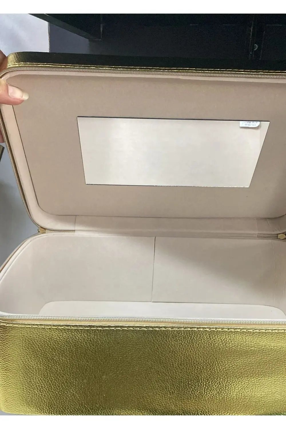 Gold Dikdörtgen Deri Kutu 30.5*20*12 cm