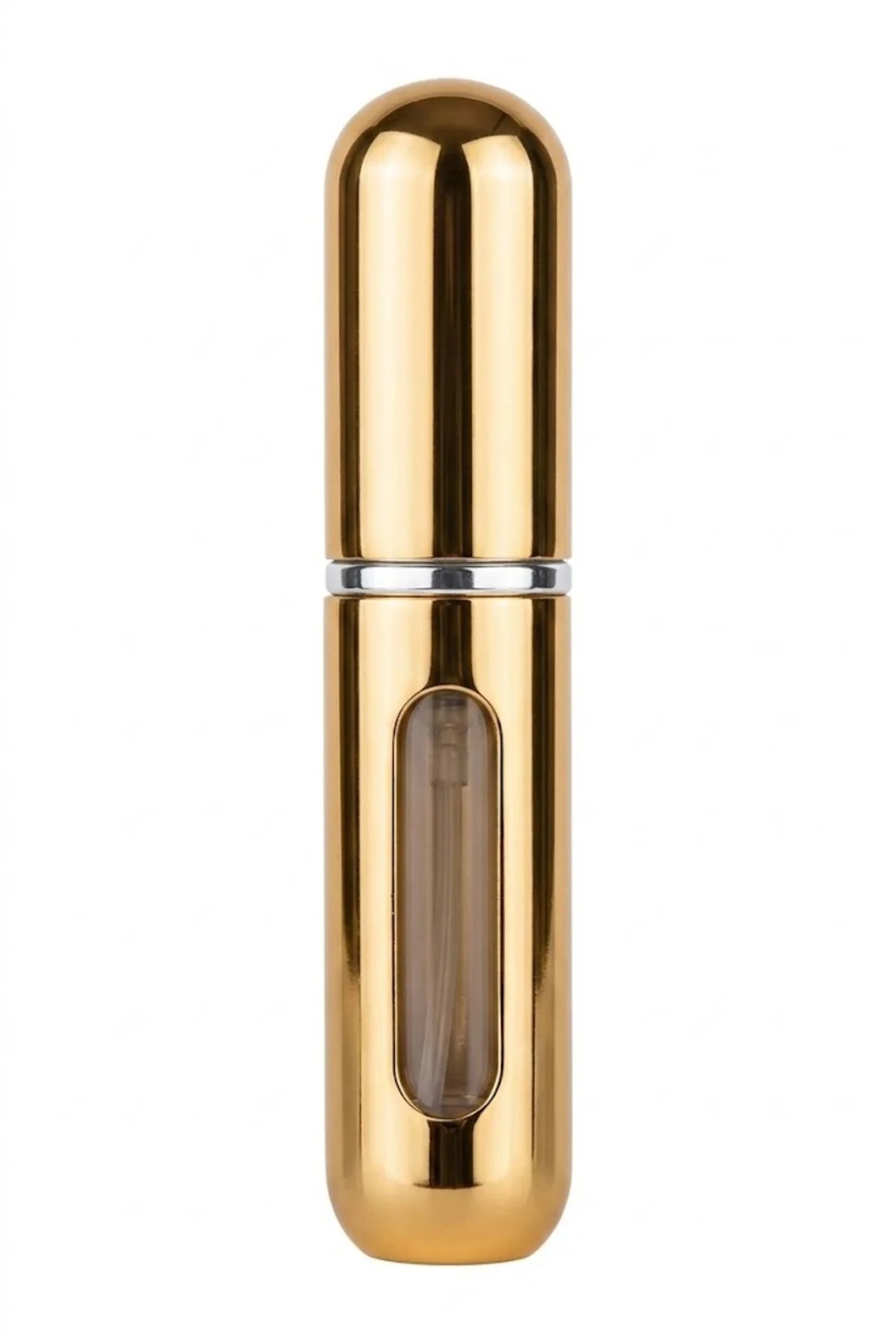 Gold Doldurulabilir Seyehat Parfüm Şişesi 5 Ml Hacim Göstergeli