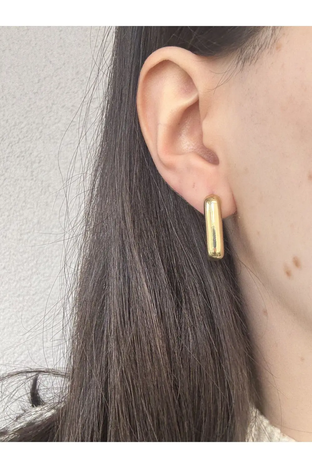 Atelier Emine Gold Dörtgen Küpe