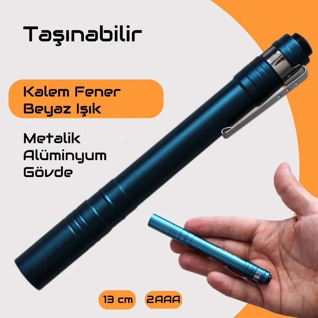 Gold Gp-206 Led Beyaz Işıklı Doktor Kalem Fener Gold Gp-206 Led Beyaz Işıklı Doktor Kalem Fener