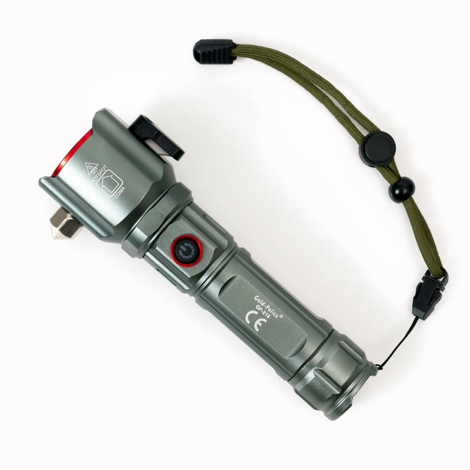 Gold Gp-218 İle Sınırları Aşın Yeni Nesil Tg Led Teknolojisiyle Ultra Uzun Menzilli Aydınlatma Ve Acil Durumlar İçin Dahili Cam Kırıcı Bir Arada. Şarj