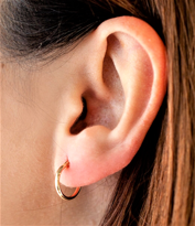 GOLD KAPLAMA 20 MM TAM KAPAMA HALKA KÜPE-00HK66