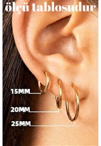 GOLD KAPLAMA 20 MM TAM KAPAMA HALKA KÜPE-00HK66