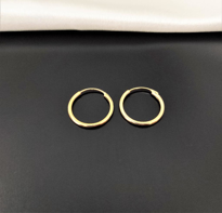 GOLD KAPLAMA 20 MM TAM KAPAMA HALKA KÜPE-00HK66