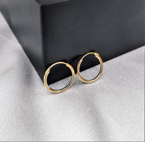 GOLD KAPLAMA 20 MM TAM KAPAMA HALKA KÜPE-00HK66