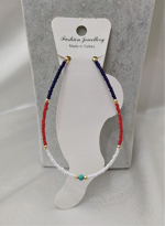 Tükkan Accessories Gold Kaplama 3 Renk Firuze Taş Detay Halhal-Halhal73