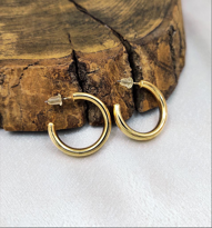 GOLD KAPLAMA 30 MM HALKA KÜPE-00HK04