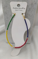 Tükkan Accessories Gold Kaplama 4 Renk Kirik Doğal Taş Halhal-Halhal76