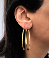 GOLD KAPLAMA 50 MM TAM KAPAMA HALKA KÜPE-HK103 GOLD KAPLAMA 50 MM TAM KAPAMA HALKA KÜPE-HK103