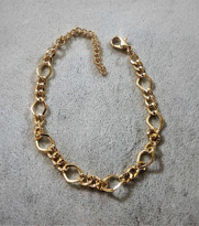 GOLD KAPLAMA 7 MM KLASİK DESENLİ ZİNCİR BİLEKLİK-BİLEKLİK48 GOLD KAPLAMA 7 MM KLASİK DESENLİ ZİNCİR BİLEKLİK-BİLEKLİK48