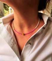 GOLD KAPLAMA ASORTİ DOĞALTAŞ PEMBE BONCUK KOLYE-KOL123 GOLD KAPLAMA ASORTİ DOĞALTAŞ PEMBE BONCUK KOLYE-KOL123