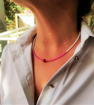 GOLD KAPLAMA ASORTİ DOĞALTAŞ PEMBE BONCUK KOLYE-KOL123 GOLD KAPLAMA ASORTİ DOĞALTAŞ PEMBE BONCUK KOLYE-KOL123