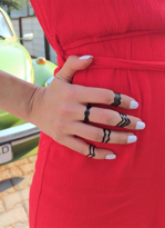 GOLD KAPLAMA AYARLANABİLİR EKLEM YÜZÜĞÜ 5 ADET-YÜZÜK2