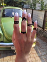 GOLD KAPLAMA AYARLANABİLİR EKLEM YÜZÜĞÜ 5 ADET-YÜZÜK2