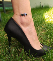 GOLD KAPLAMA MERCAN KIRIK TAŞ DETAY HALHAL-HALHAL54