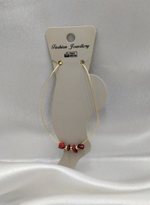 GOLD KAPLAMA MERCAN KIRIK TAŞ DETAY HALHAL-HALHAL54