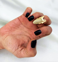 GOLD KAPLAMA ZİRKON TAŞ PENÇE AYARLANABİLİNİR HER PARMAĞA UYUMLU GOLD KAPLAMA ZİRKON TAŞ PENÇE AYARLANABİLİNİR HER PARMAĞA UYUMLU