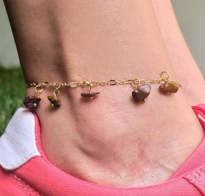 GOLD KAPLAMA ZİNCİR DETAY ORJİNAL YEŞİM DOĞALTAŞ HALHAL-HALHAL43