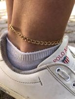 GOLD KAPLAMA ZİNCİR HALHAL-HALHAL86 GOLD KAPLAMA ZİNCİR HALHAL-HALHAL86