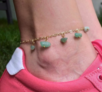 GOLD KAPLAMA ZİNCİR DETAY ORJİNAL YEŞİM DOĞALTAŞ HALHAL-HALHAL43