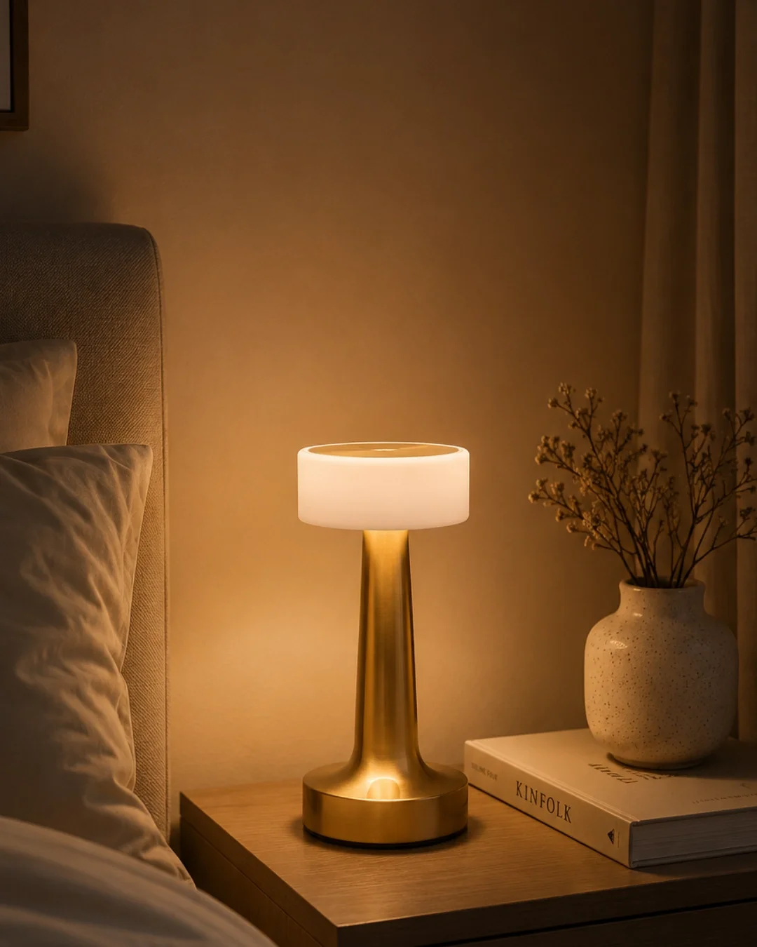 Gold Kare LED Masa Lambası Şarjlı Dimmer Kontrollü Dekoratif Işık Fiyatı, Yorumları ve Özellikleri