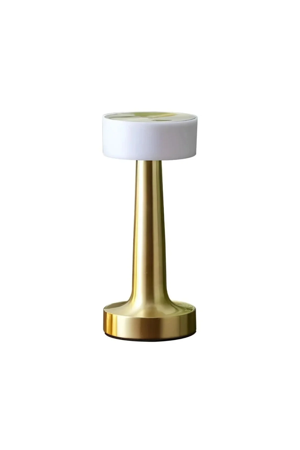 Gold Kare LED Masa Lambası Şarjlı Dimmer Kontrollü Dekoratif Işık