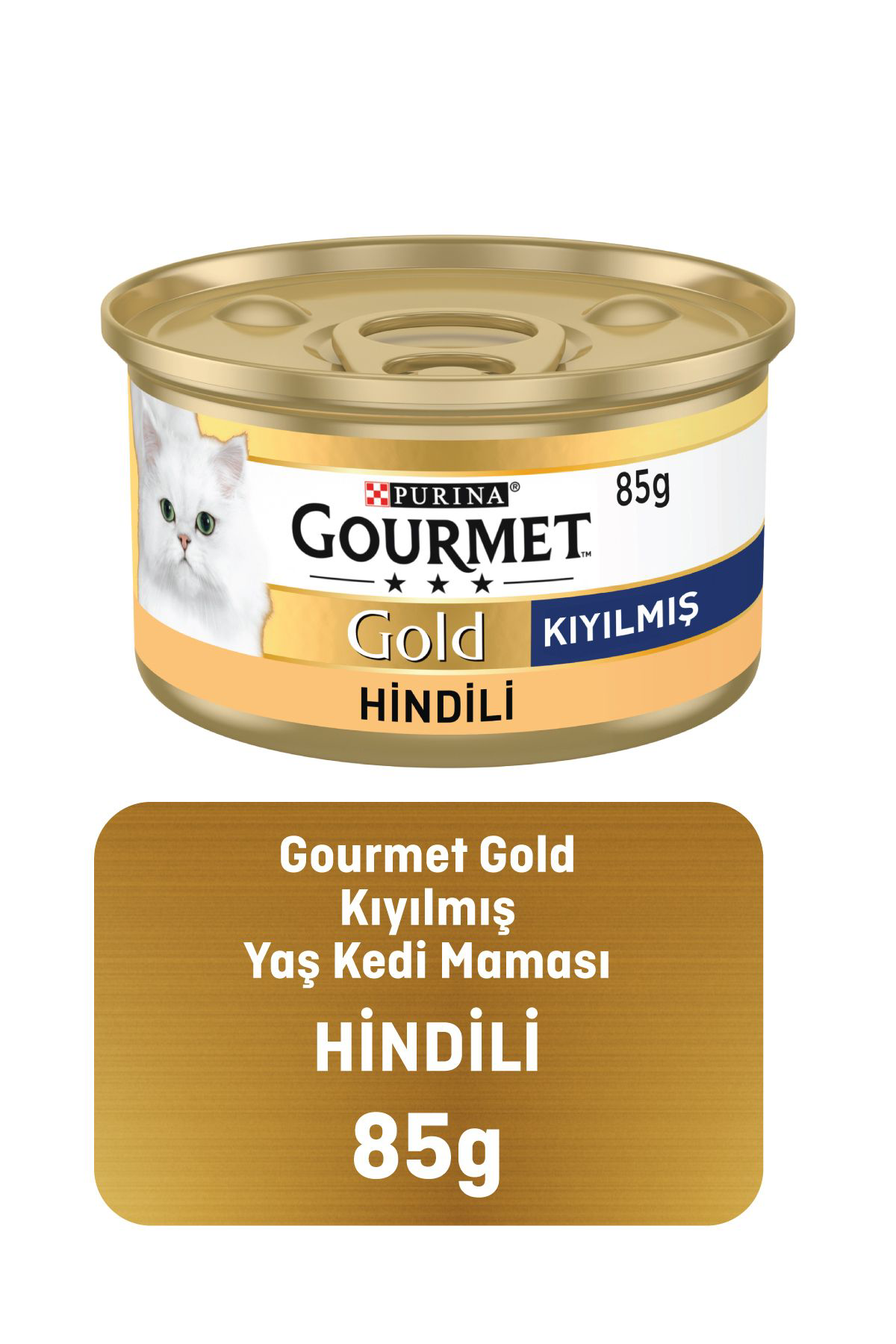 Gourmet Gold Kiyilmiş Hindili Kedi Konservesi 85 G