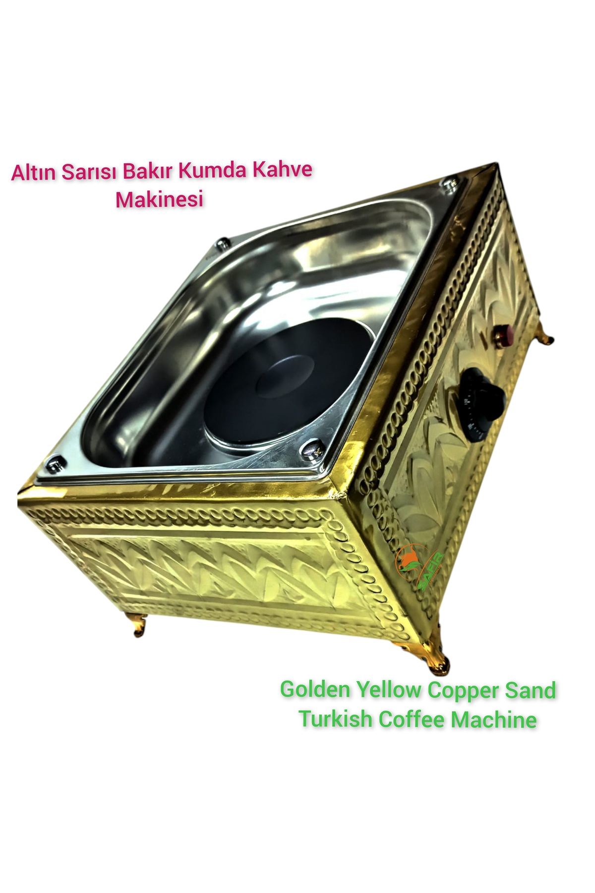 Safir Çay Kazanlari Gold Kumda Kahve Makinesi Özel Seri Kumda Kahve Cihazı Safir Kumd