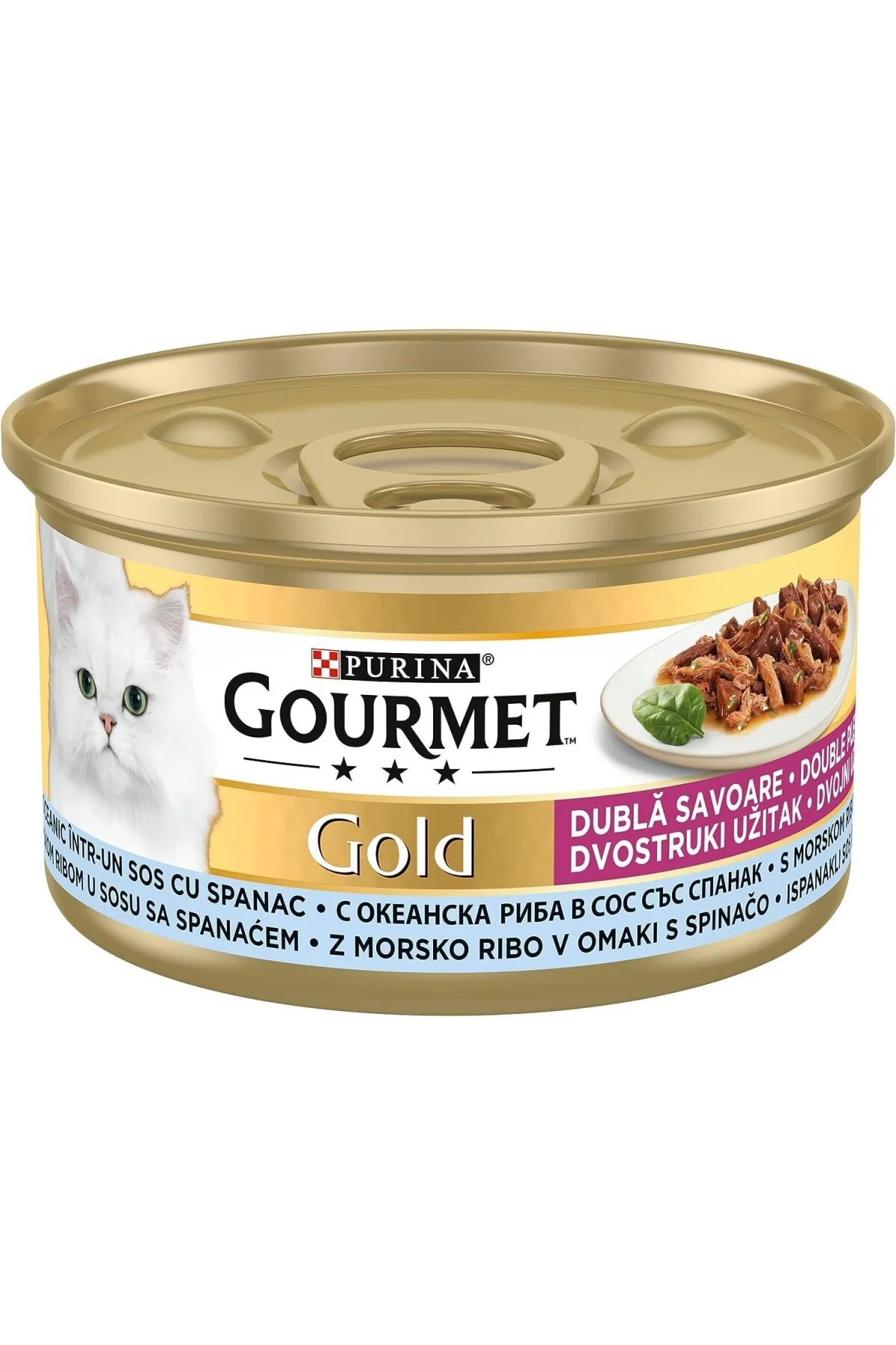 Gold Lezzet Okyanus Balığı & Sebzeli Yaş Kedi Maması (24 x 85 gr)