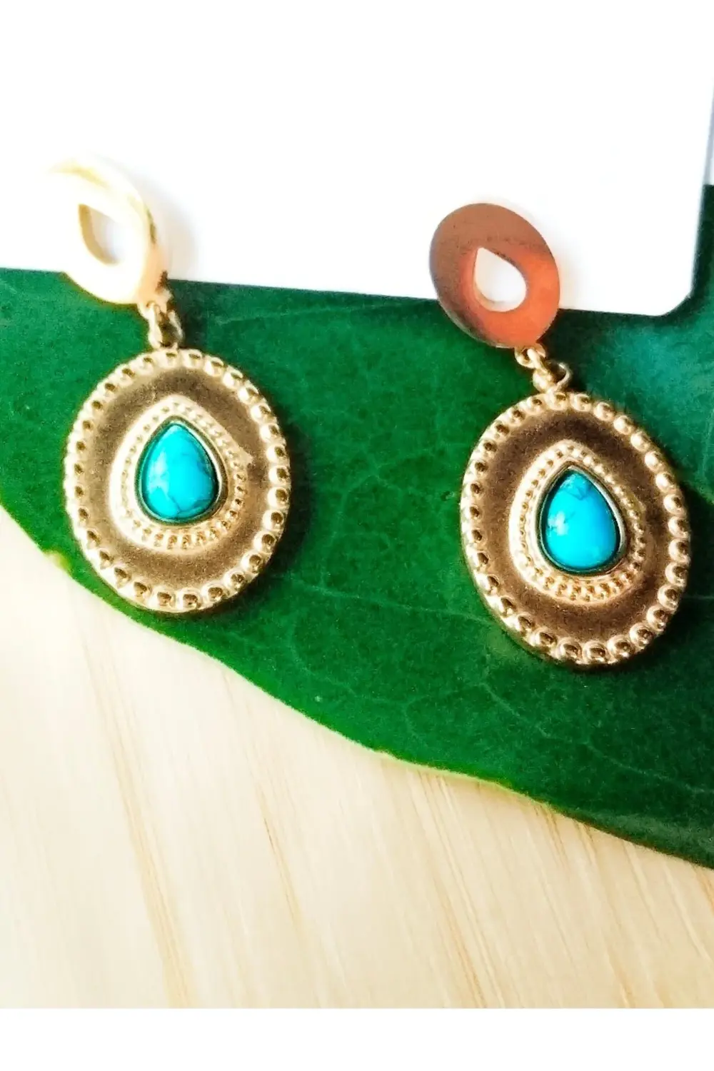 Gold Lüks Gösterişli Figürlü Küpe