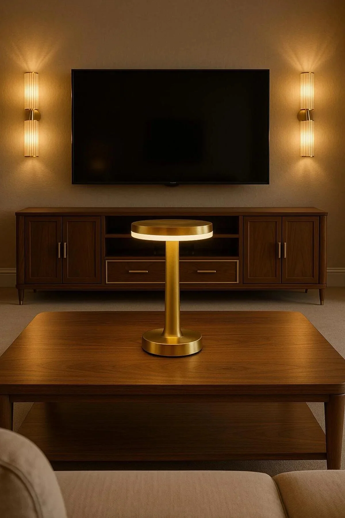 Gold Mantar Masa Lambası 3 Renk Modlu Kablosuz Şarjlı Dekoratif Metal LED Abajur Fiyatı, Yorumları ve Özellikleri