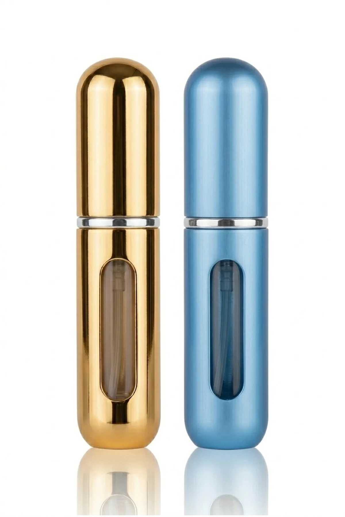 Gold Mavi 2'li Doldurulabilir Seyehat Parfüm Şişesi 5 Ml Hacim Gö