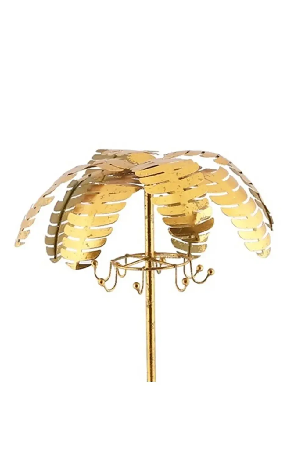 Gold Metal Dekoratif Palmiye Ağaçı 26x55 Cm Ak.df0078